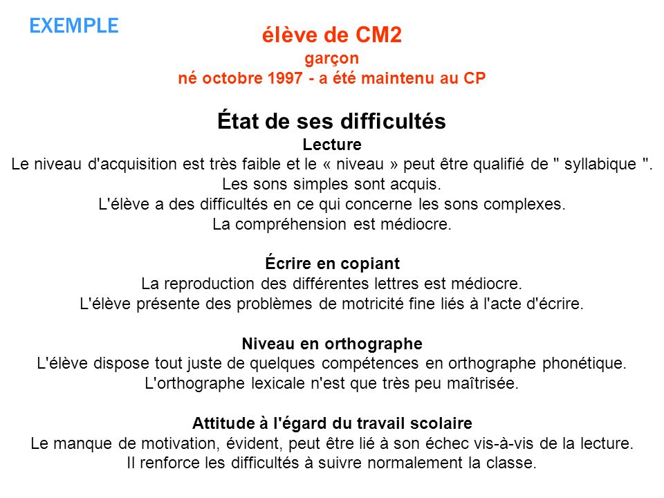 Exemple De Ppre Rempli Cm2